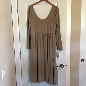 a new day Tan Long Sleeve Dress